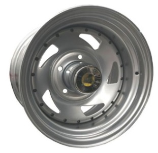 Llanta modelo us-wheels 14x6 6x139 White Direccional gris